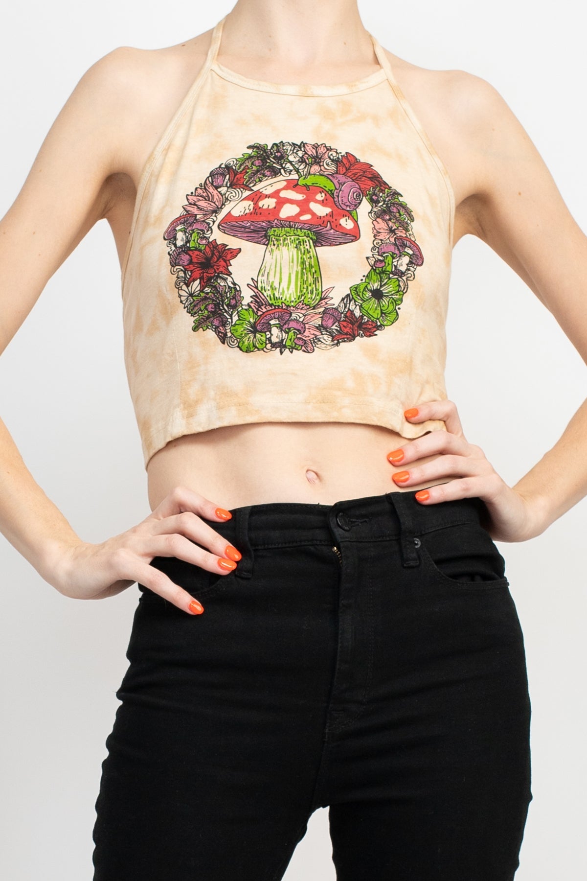 Woodland Mushroom Halter Top