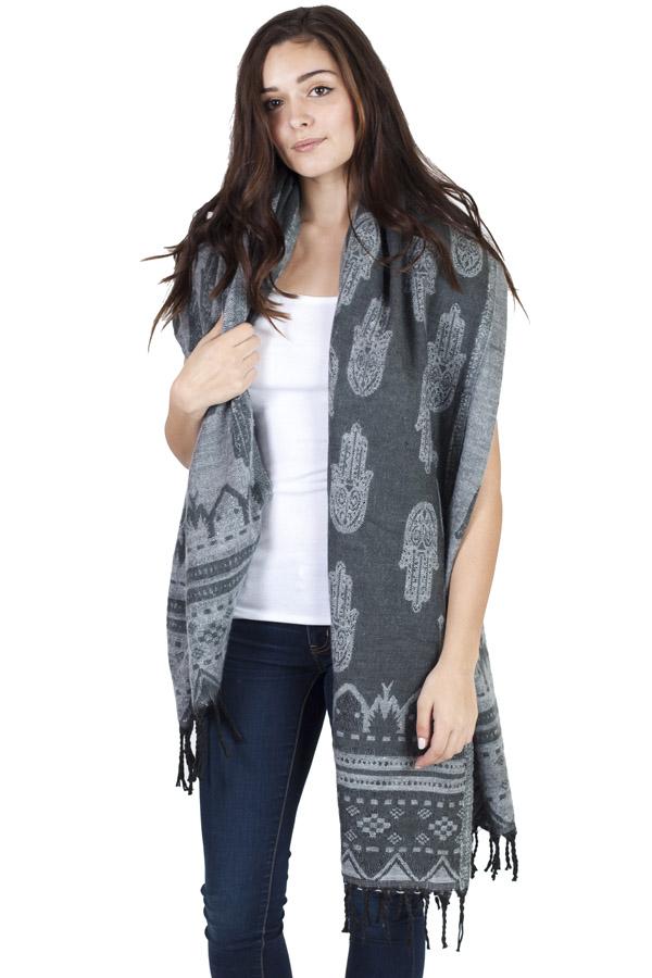 Winter Wonder Warm Hamsa Scarf