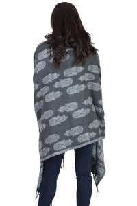 Winter Wonder Warm Hamsa Scarf