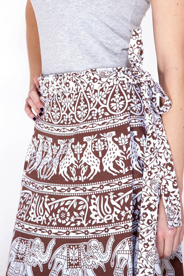 An Elephant's Spring Summer Wrap Skirt