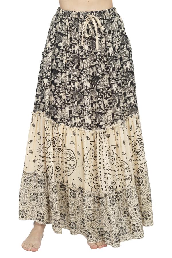 Elephant Three Tiered Skirt
