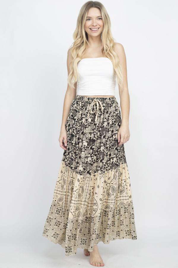 Elephant Three Tiered Skirt