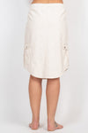 Hemp Cotton Midi Cargo Skirt