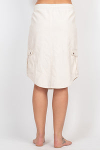 Hemp Cotton Midi Cargo Skirt