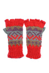 Winter Hand knit soft acrylic colorful fingerless handwarmer