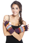 Winter Hand knit soft acrylic colorful fingerless handwarmer