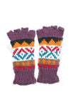 Winter Hand knit soft acrylic colorful fingerless handwarmer