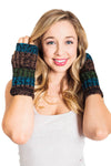 Funky Stripes Fingerless Hobo Gloves