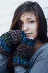 Funky Stripes Fingerless Hobo Gloves
