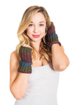 Funky Stripes Fingerless Hobo Gloves