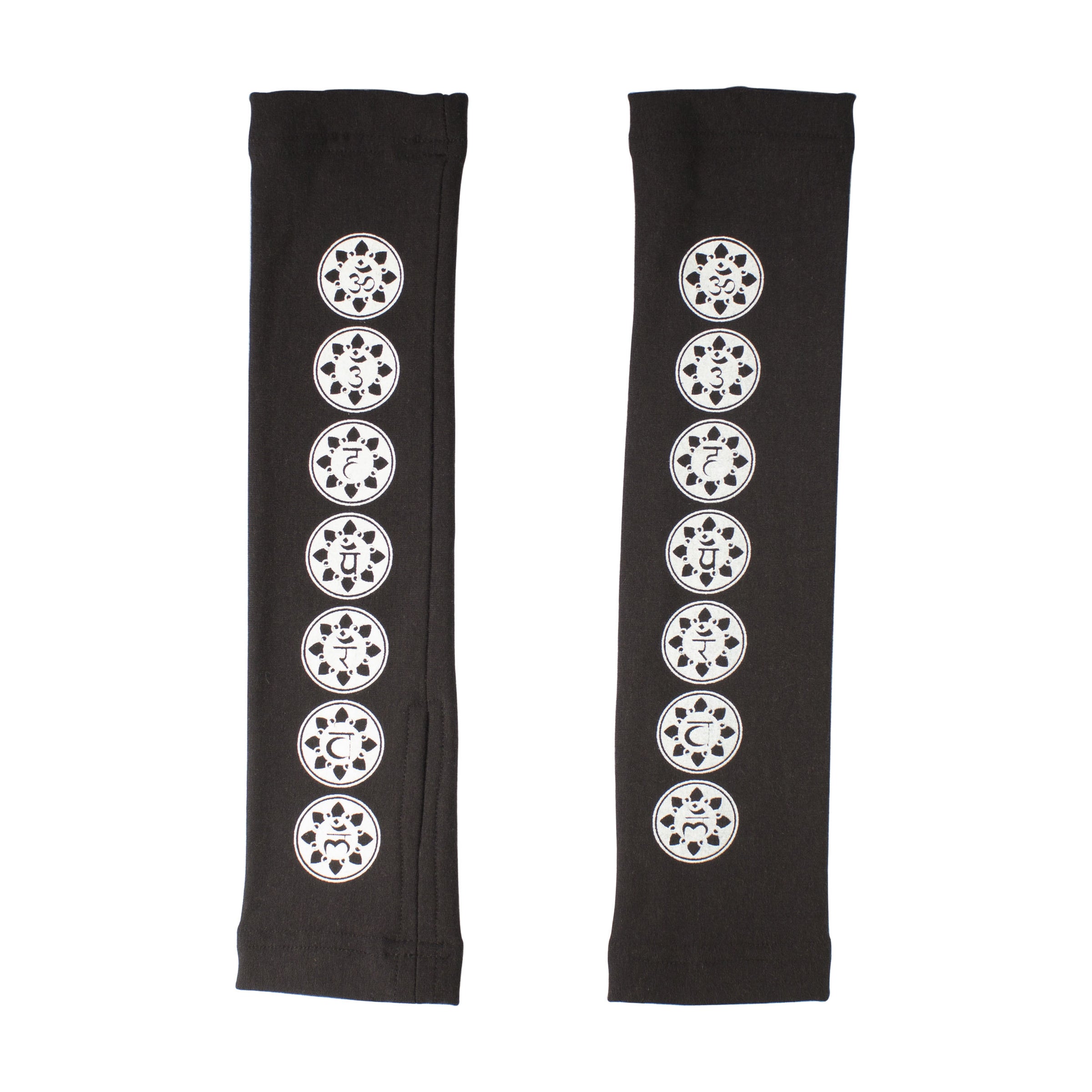 Women's Winter Seven Chakras Organic Cotton Arm Warmers