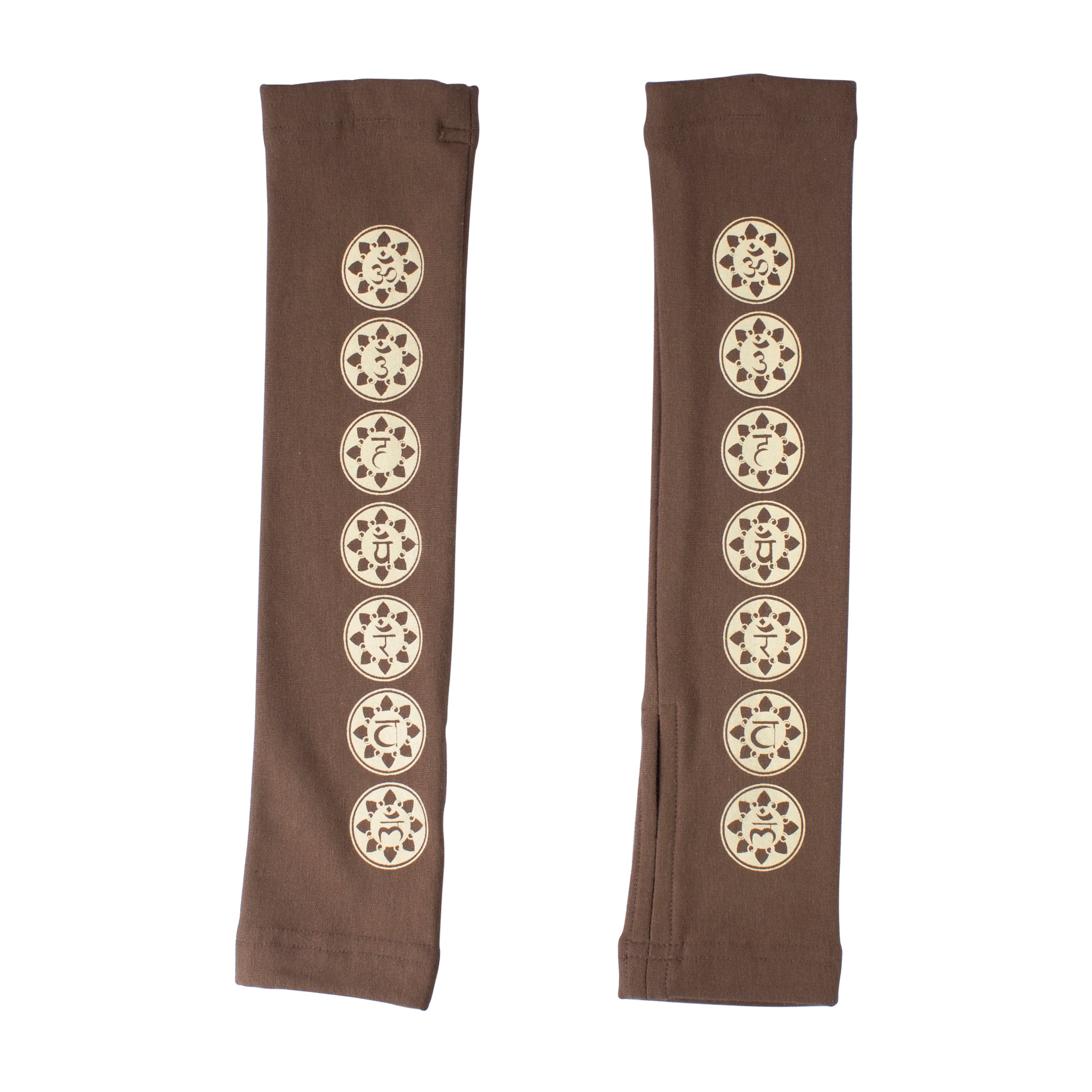 Women's Winter Seven Chakras Organic Cotton Arm Warmers
