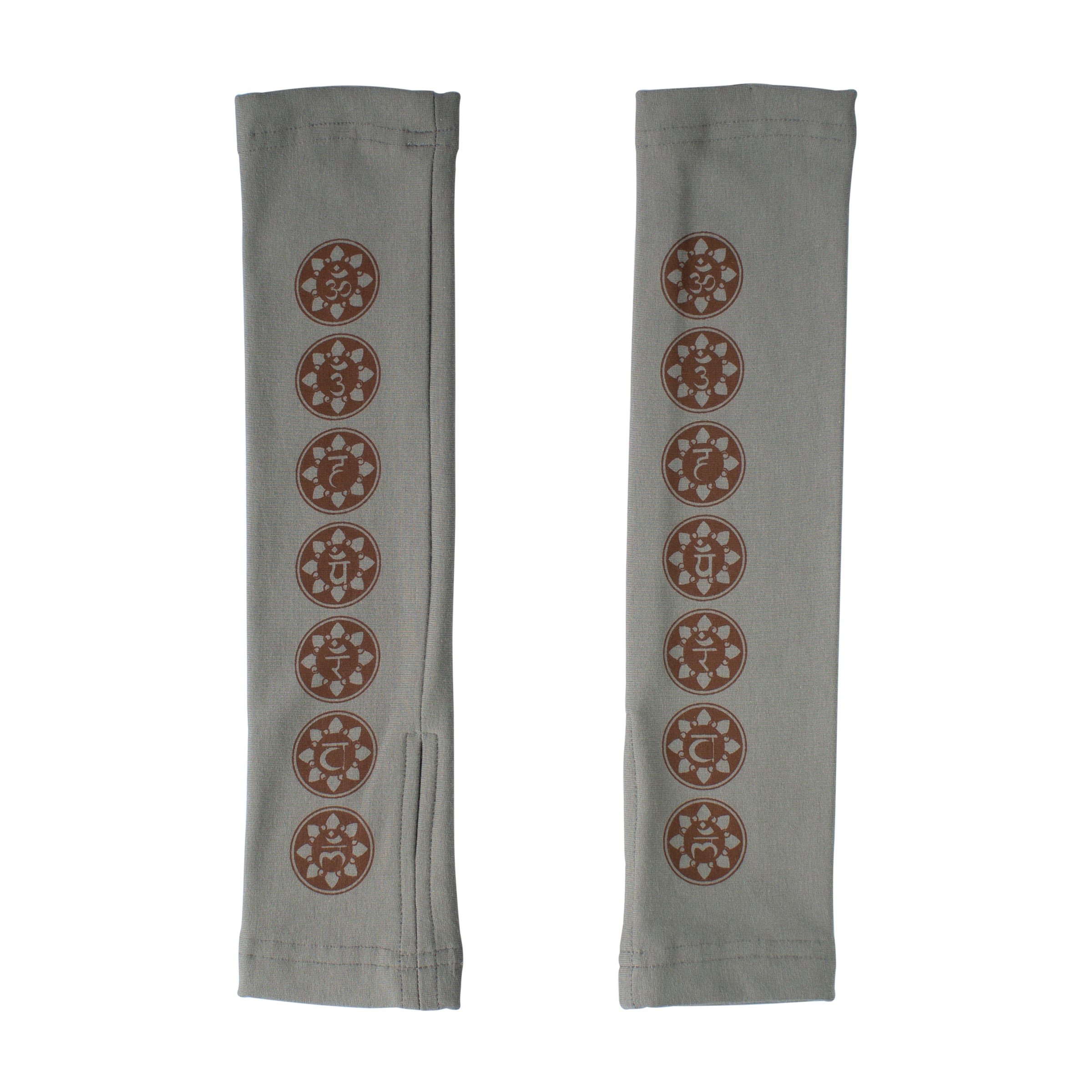 Women's Winter Seven Chakras Organic Cotton Arm Warmers