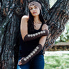 Women's Winter Seven Chakras Organic Cotton Arm Warmers