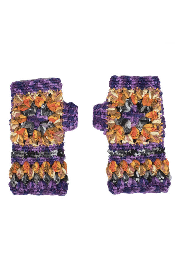 Scrunchy Petals Fingerless Gloves