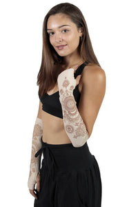Henna Organic Cotton Fingerless Gloves