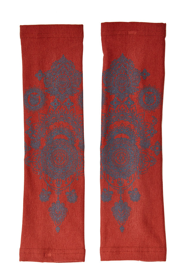 Henna Organic Cotton Fingerless Gloves