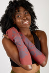 Henna Organic Cotton Fingerless Gloves
