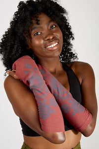 Henna Organic Cotton Fingerless Gloves