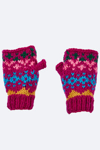 Fair Isle Fingerless Gloves
