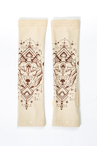Wolf Sacred Geometry Armwarmers