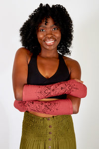 Wolf Sacred Geometry Armwarmers