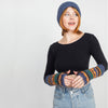Long Multi Color Stripe Armwarmer