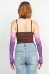 Tie Dye Print Arm Sleeves