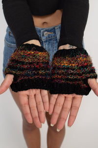 Recycled Silk-Wool Palm Warmer