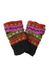 Winter hand knit handwarmer, fingerless Gloves