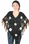 Silly yogi floral poncho