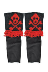 Skull knit boot sleeves