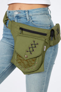 Festival hip pocket belts with leg bag– High Cyberfashion