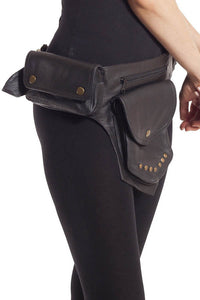 The Simple Ranger - A Leather Square Pack Hip Bag Belt