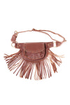 The Funky Fringe Traveler - A Leather Hip Bag Belt