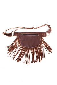 The Funky Fringe Traveler - A Leather Hip Bag Belt