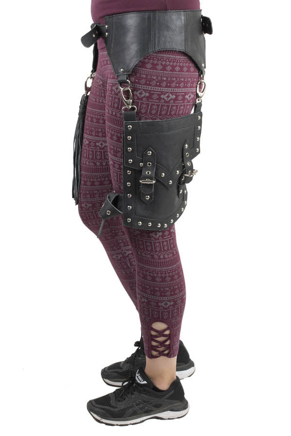 Bohemian Laser Cut Design Suede fanny pack