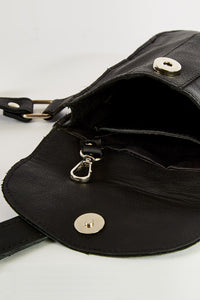 Black Leather Holster Shoulder Bag