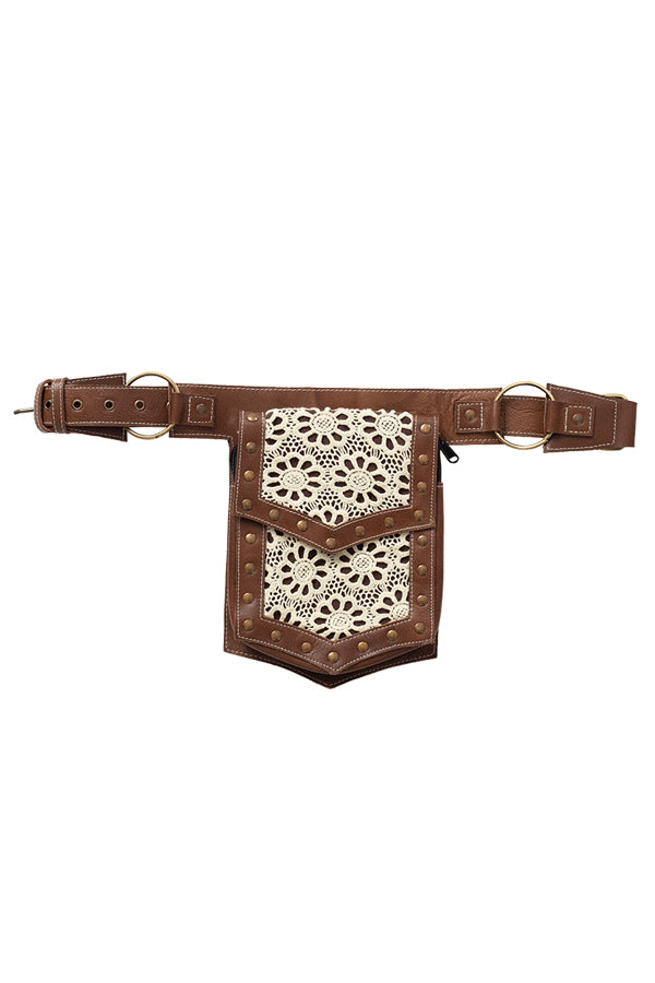Leather and Lace Belt bag