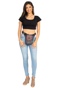 Mandala Vegan Leather Belt Bag