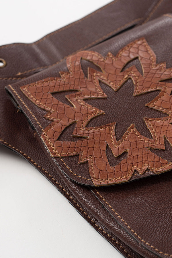 Mandala Vegan Leather Belt Bag
