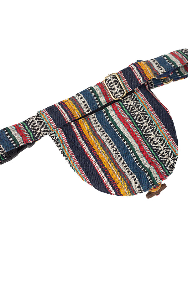 Rustic Stripe Hemp Belt bag