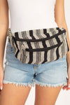 Rustic Stripe Oversize Fanny Pack