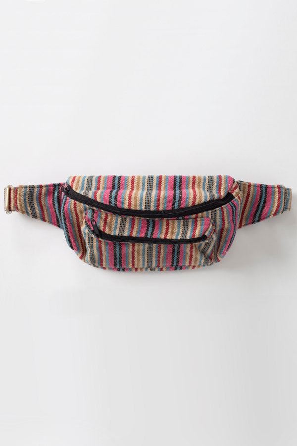 Rustic Stripe Oversize Fanny Pack