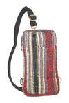 Jacquard sling chest bag