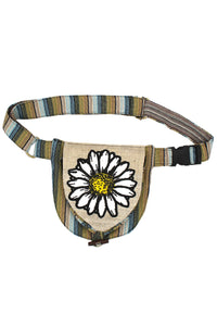 Rustic Cotton-Hemp Belt Bag