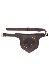 Applique Leather Belt Bag