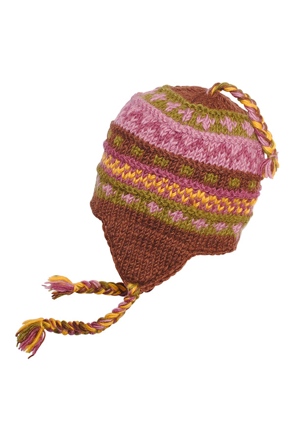 Hand Knit Woolen Fiesta beanie