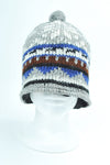 Snow flakes hat with pom pom