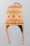 Unisex Handknit woolen earflap hat with fleece lining